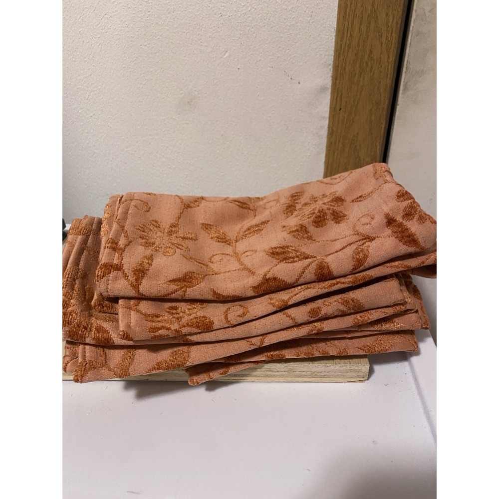 Kohl's Sanoma Life Style Orange Vine Cloth Napkins (set Of 4)